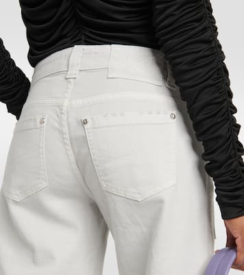 Pantalones cargo en denim de tiro bajo | Blumarine