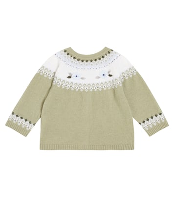 Bebé - cárdigan en lana de intarsia | Tartine et Chocolat