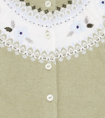 Bebé - cárdigan en lana de intarsia | Tartine et Chocolat