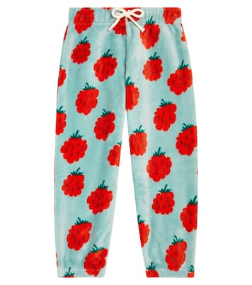 Raspberries fleece sweatpants | Tinycottons