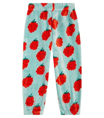 Raspberries fleece sweatpants | Tinycottons