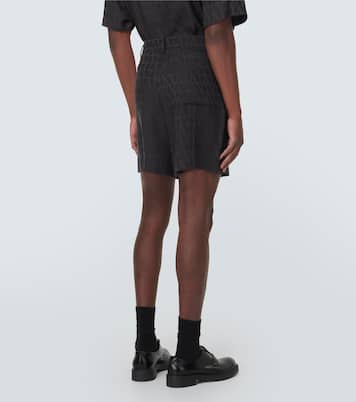 Toile Iconographe silk shorts | Valentino