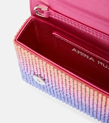 Super Amini Paloma Mini embellished clutch | Amina Muaddi