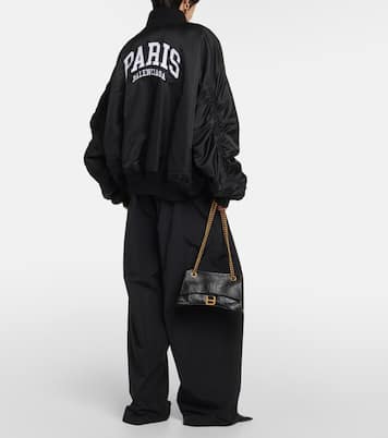 Paris satin varsity jacket | Balenciaga