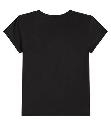 Bow-detail cotton jersey T-shirt | Balmain Kids