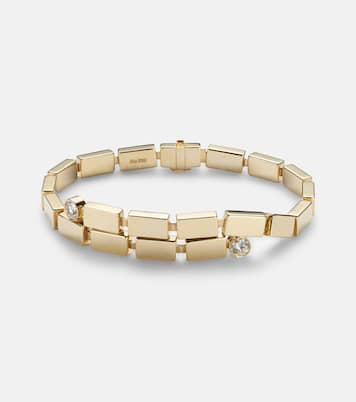 18kt gold bracelet with diamonds | Ileana Makri