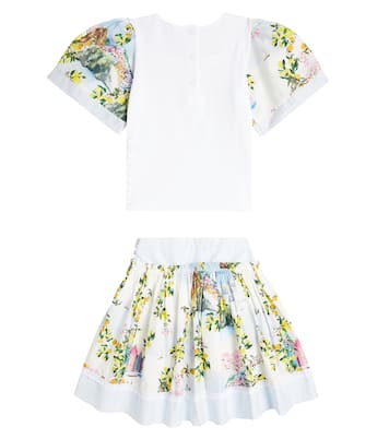 Set aus Top und Rock aus einem Baumwollgemisch | Patachou