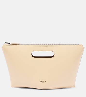 Folded Mini leather clutch | Alaïa