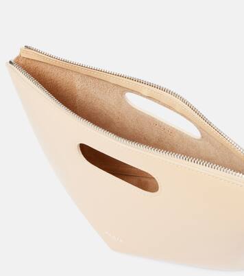 Folded Mini leather clutch | Alaïa