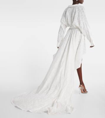 Bestickte Robe aus Baumwolle | Norma Kamali