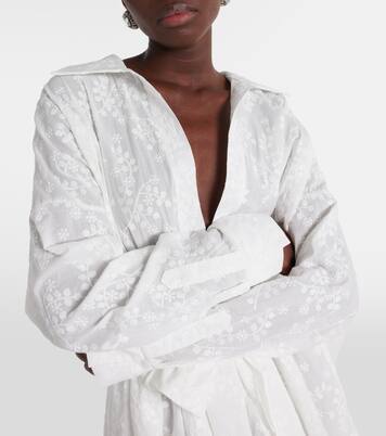 Bestickte Robe aus Baumwolle | Norma Kamali