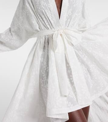 Bestickte Robe aus Baumwolle | Norma Kamali