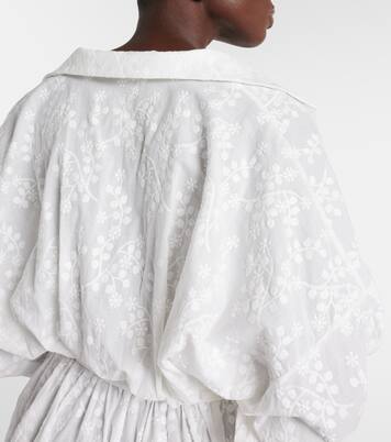 Bestickte Robe aus Baumwolle | Norma Kamali
