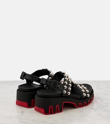 Duniclou studded leather sandals  | Christian Louboutin