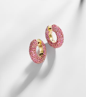 Boucles d'oreilles Blossom Bubble en or 18 ct et saphirs | Octavia Elizabeth
