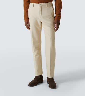 Cotton straight pants | Slowear