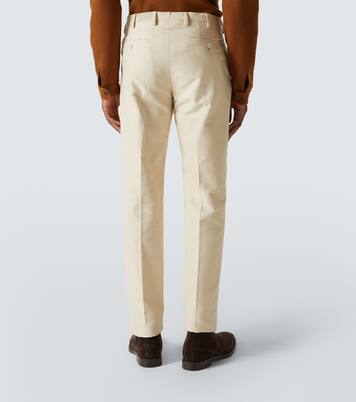 Cotton straight pants | Slowear