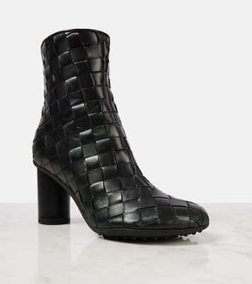 Ankle Boots Intrecciato aus Leder | Bottega Veneta