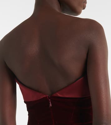 Robe en velours et satin | Mugler