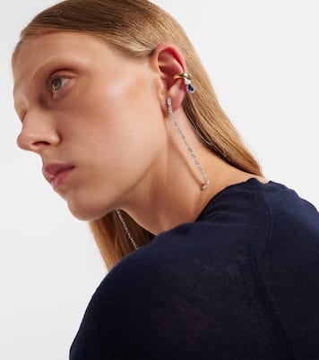 Bijou d'oreille Whisper Ear en or 18 ct, diamants et saphir | Yeprem