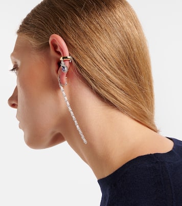 Bijou d'oreille Whisper Ear en or 18 ct, diamants et saphir | Yeprem