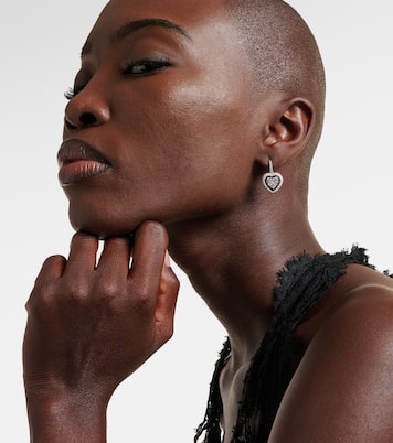 18kt white gold earrings with diamonds | Kamyen