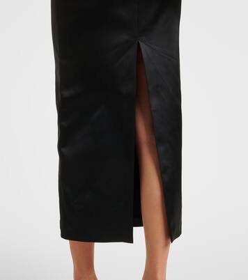 Robe midi en satin | The Attico