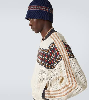 x Clot embroidered crochet cotton bucket hat | Adidas
