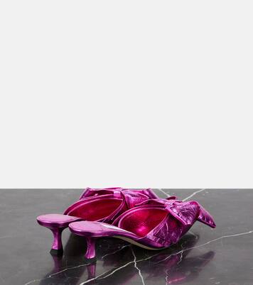 Staz 50 metallic leather mules | Jimmy Choo