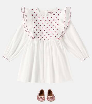 Robe Cœur brodée en coton | Konges Sløjd