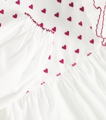 Robe Cœur brodée en coton | Konges Sløjd