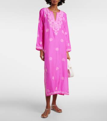 Cafetan brodé en soie | Juliet Dunn