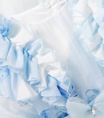 Printed polka-dot organza dress | Monnalisa