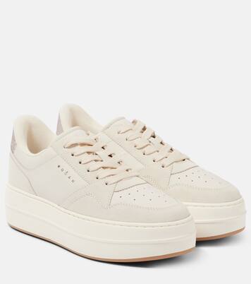 Plateau-Sneakers H670 aus Veloursleder | Hogan