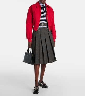 Cropped-Bomberjacke aus Baumwolle | Prada