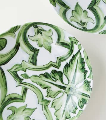 Majolica set of 2 porcelain soup plates | Dolce&Gabbana Casa