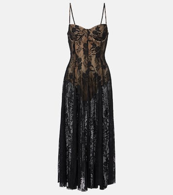 Floral lace slip dress | Norma Kamali