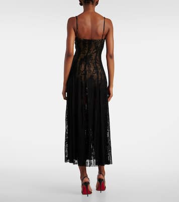 Floral lace slip dress | Norma Kamali