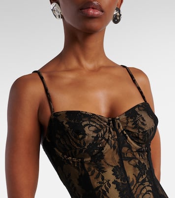 Floral lace slip dress | Norma Kamali