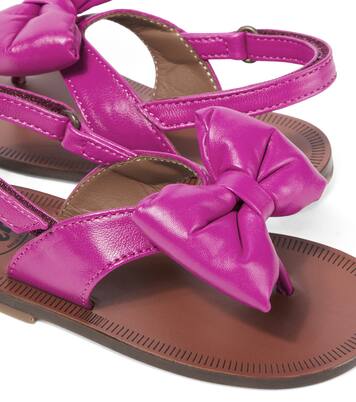 Bow-detail leather thong sandals | PèPè