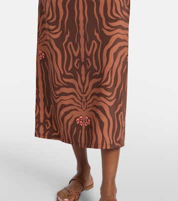 Robe midi Jungle Palms imprimée | Johanna Ortiz