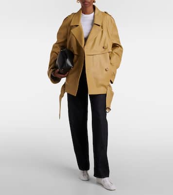 Top acanalado de jersey en mezcla de algodón | Toteme