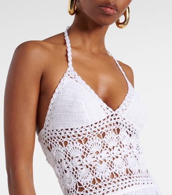 Maxikleid Filigree mit Häkelstrick | Anna Kosturova