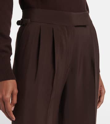 Pantalones anchos de tiro alto | Tom Ford