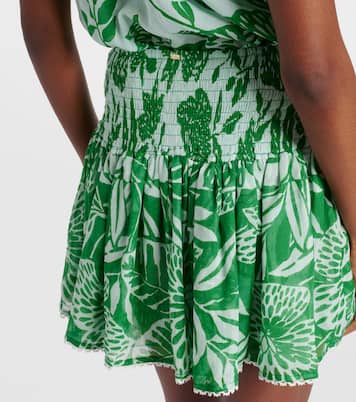 Minifalda Colleen de algodón floral | Poupette St Barth
