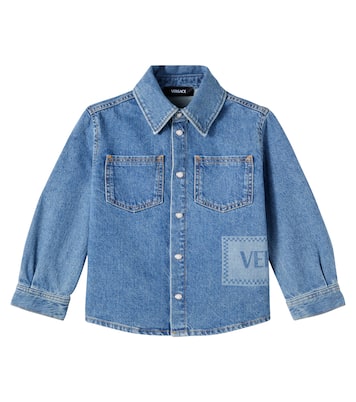 Camicia di jeans con logo | Versace Kids