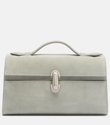 Tote Bag Symmetry aus Veloursleder  | Savette