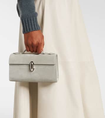 Tote Bag Symmetry aus Veloursleder  | Savette