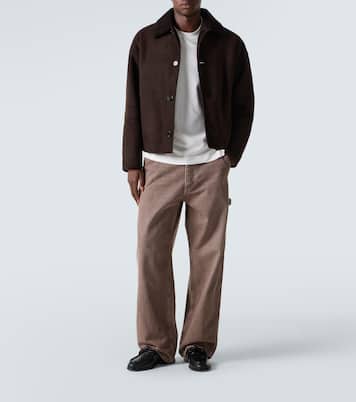 Jacke aus Leder mit Shearling | Bottega Veneta