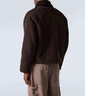 Jacke aus Leder mit Shearling | Bottega Veneta